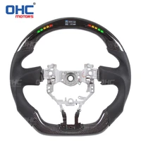 carbon fiber led steering wheel compatible for 86 gr86 gt86 frs brz ae86