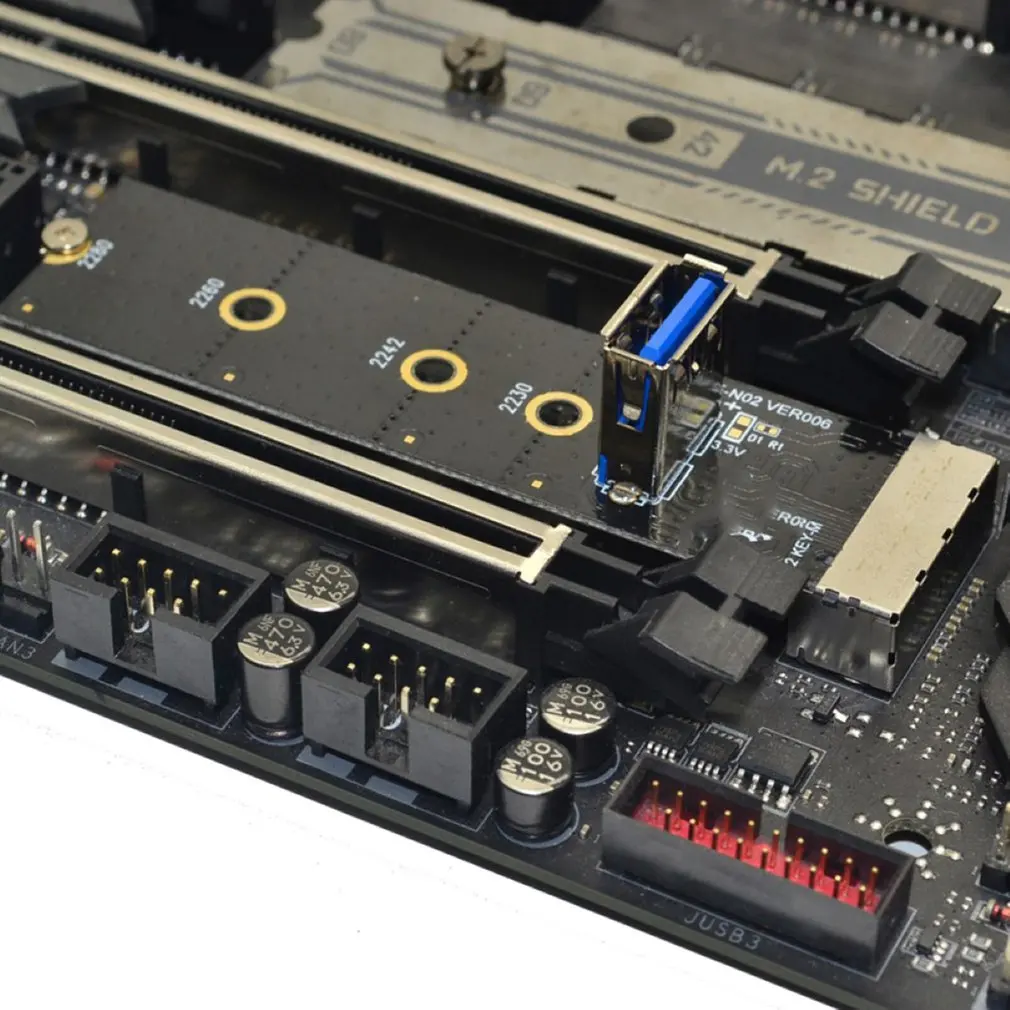 

M.2 Slot To PCI-E Riser Card Slot Adapter Card M2 Slot Extender Adapter for Miner Mining