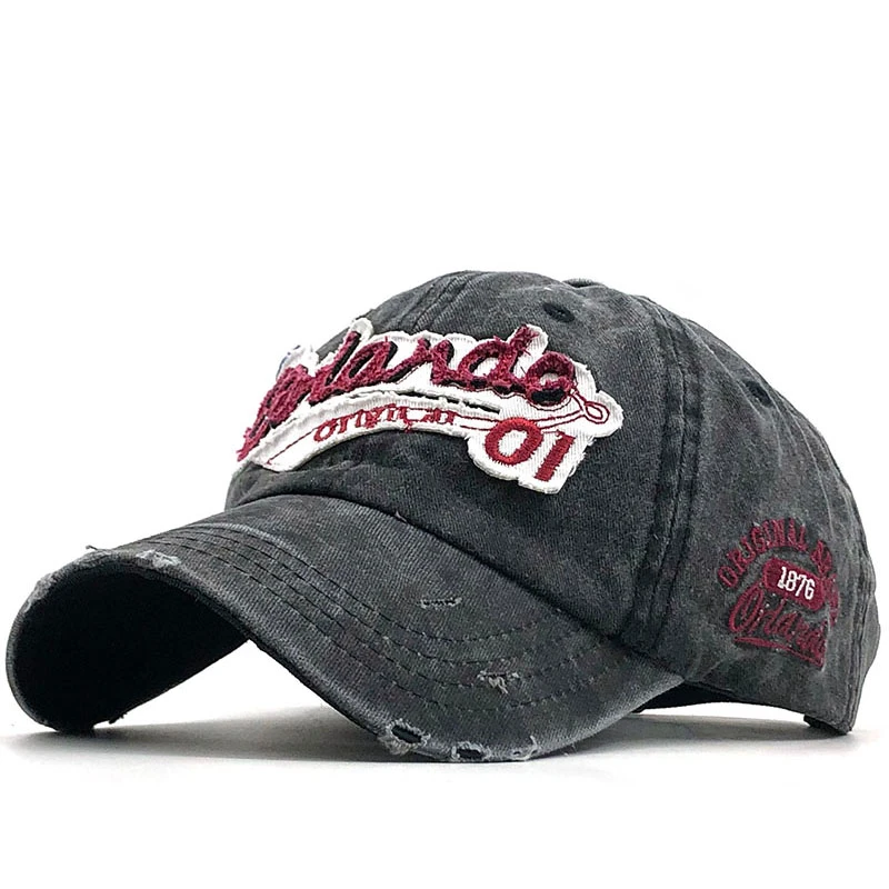 

100% Cotton Baseball Cap Hat for Men Vintage Dad Hat Letter Embroidery Letter Outdoor Sports Women's Caps