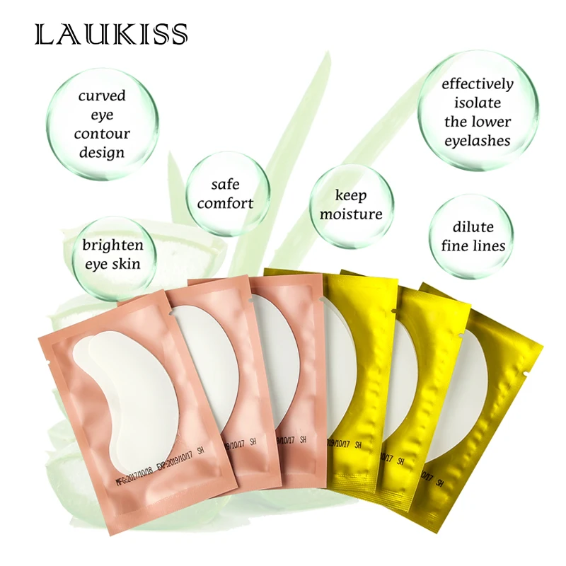 50 пар/упак. Новый Бумага пластыри ресниц под глаза подушечками ресницы