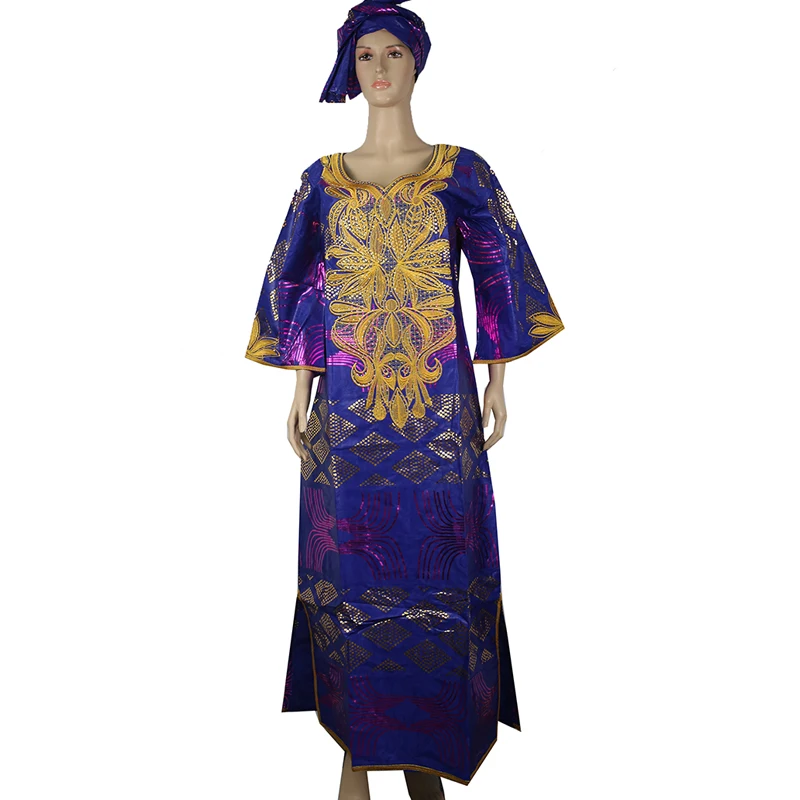 MD женское платье в африканском стиле Дашики Базен риче длинное традиционные