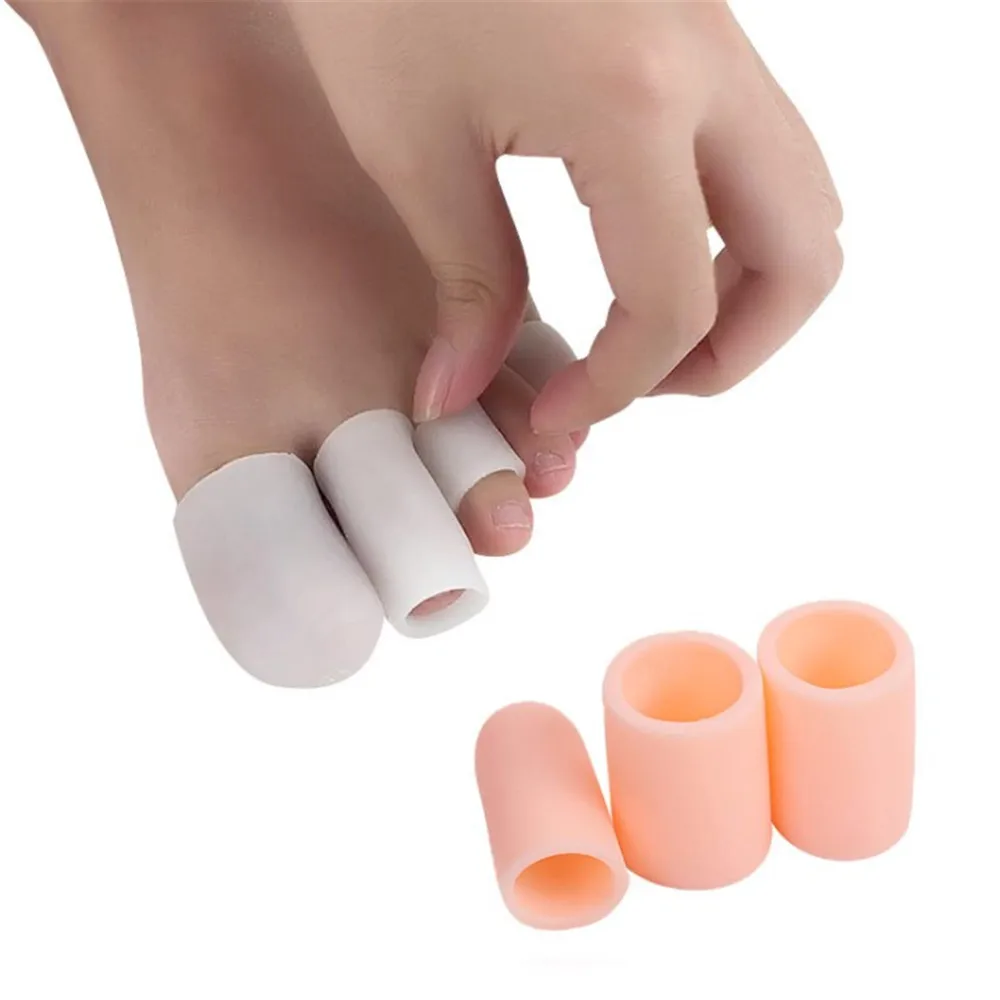 

1 Pair Toe Caps Silicone Blisters Corns Saparator Protector Bunion Corrector Overlap Hallux Valgus Orthopedic Pedicure Foot Care