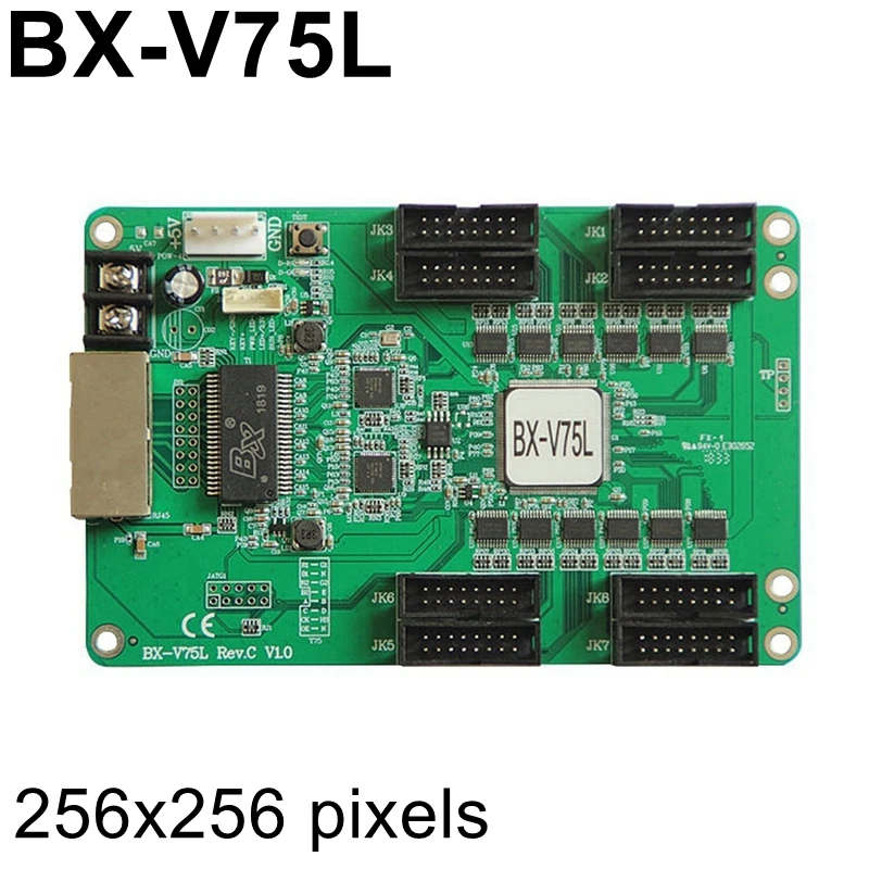 BX V75L полный Цвет светодиодный принимающая карта синхронный Управление карты 8 *