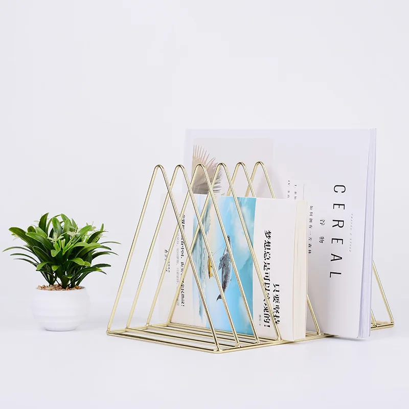 Железная настольная креативная маленькая книжная полка в скандинавском стиле Ins