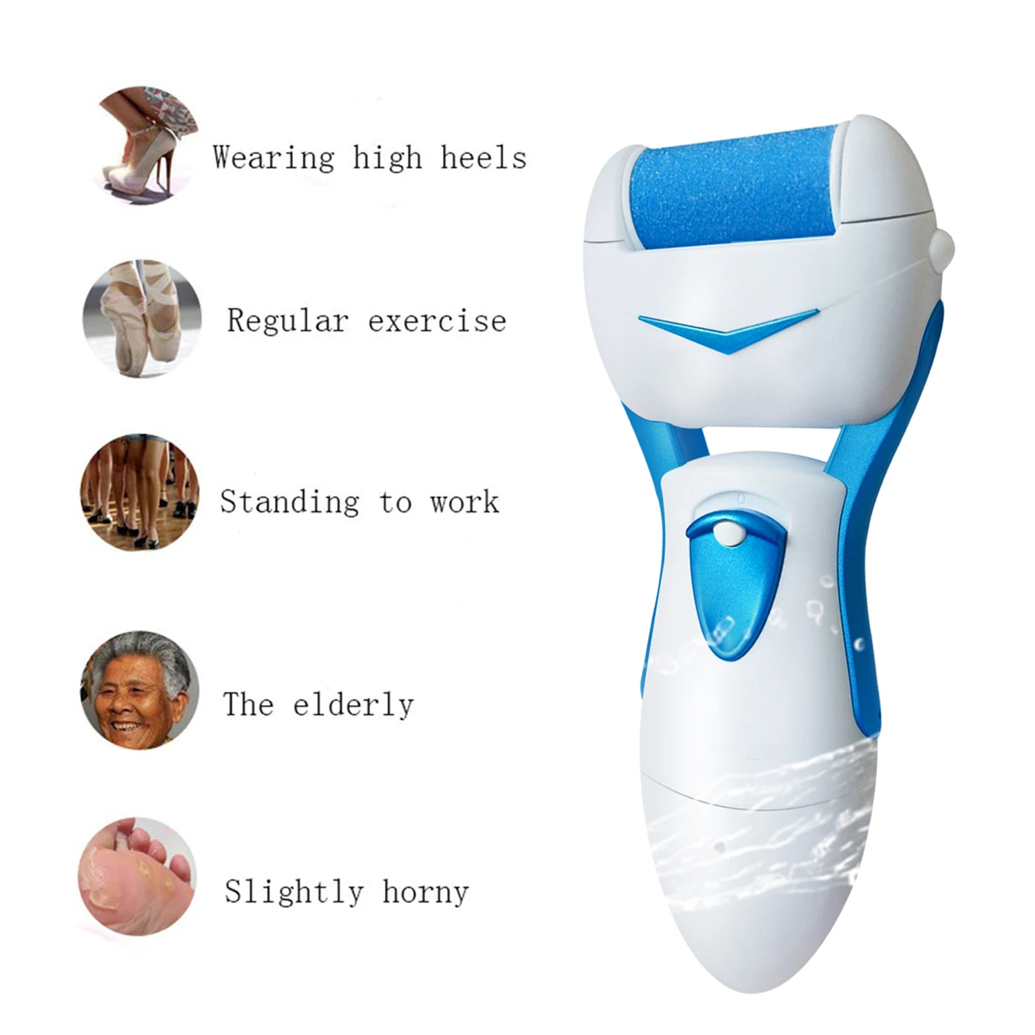 Перезаряжаемая электрическая пилка для ног, устройство для удаления мозолей, устройство для педикюра, инструмент для ухода за ногами, инструмент для удаления омертвевшей кожи