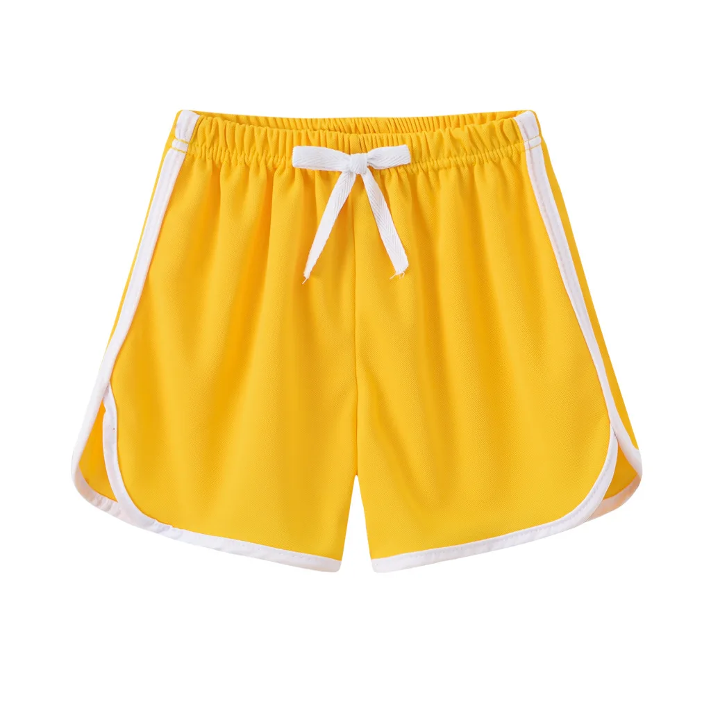 

2021 Children's Beach Pants 14colors Boys and Girls Tie Boxer Shorts Sports Shorts Swimming Pool Beach Pants 3-8 Years Old
