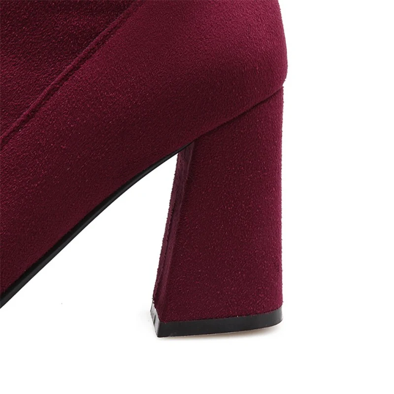 2021 блок 8 5 см обувь на высоком каблуке для женщин Фетиш ботфорты выше колена