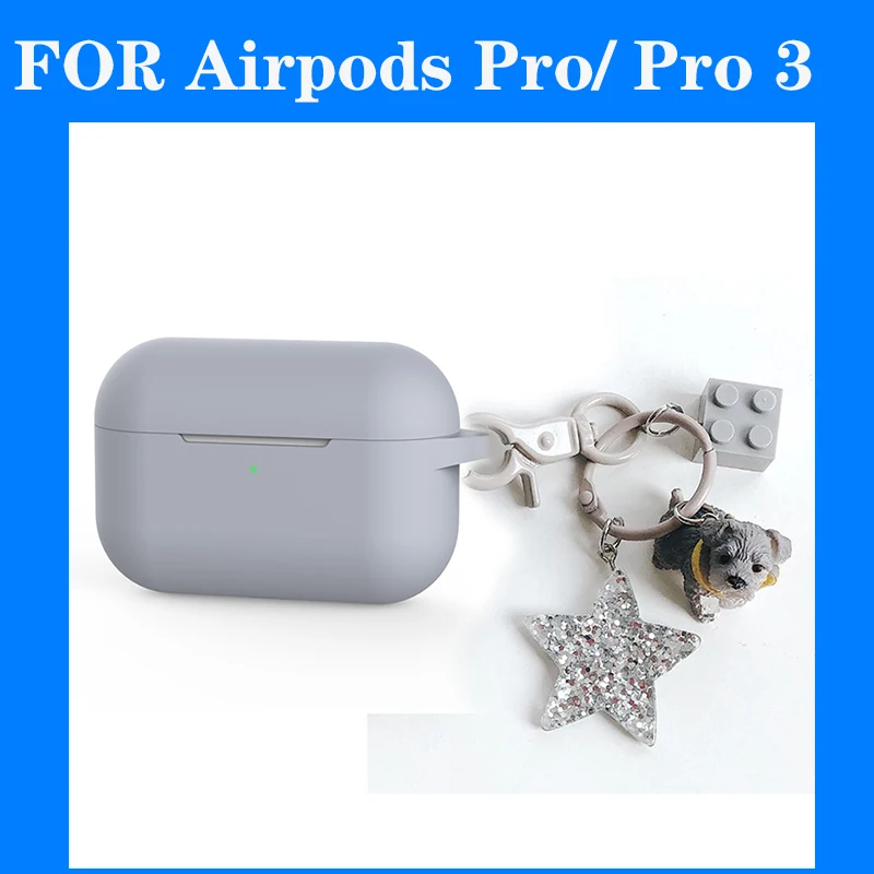 Чехол для AirPods Pro, роскошный чехол с кольцом для ключей, чехол для ключей с сердечком, мультяшный брелок для Air pods 2, силиконовый беспроводной чехол для наушников - Цвет: K7 for airpods Pro
