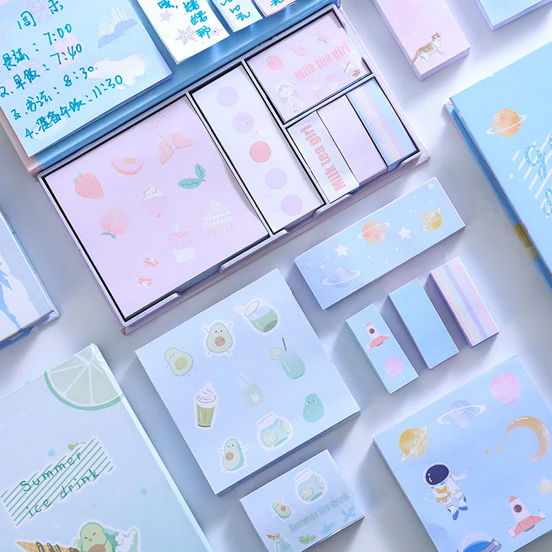 480 листов Kawaii милый Блокнот N Times Sticky Notes Set Posted It Note Pad канцтовары планировщик