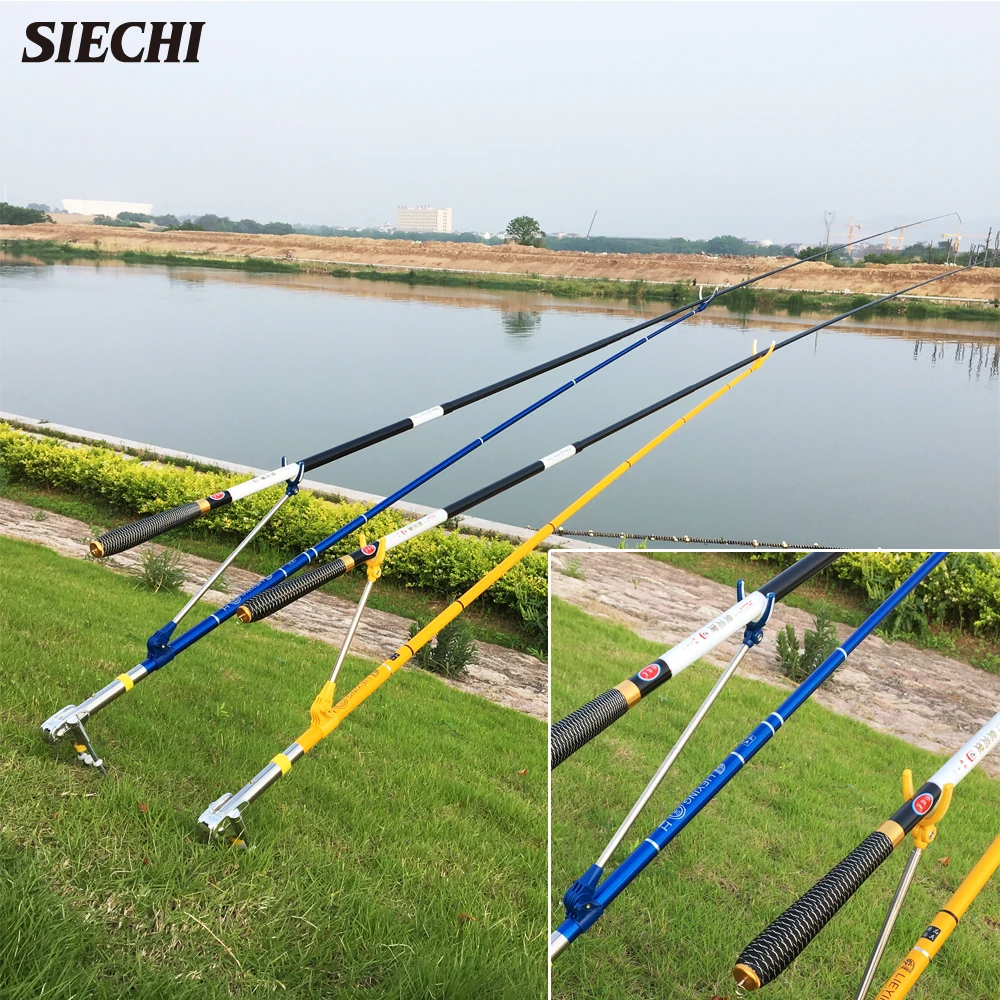 

SIECHI Carbon Fiber Telescopic Fishing Rod Ultra-light Stream Hand Pole Carp Feeder Fishing Pole Tenkara 3.6-7.2m vara de pesca