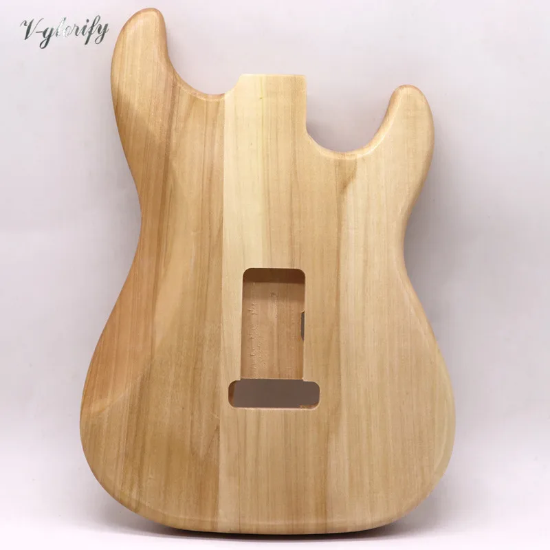 

left handed ST body poplar wood guitar body electric guitar barrel guitar parts