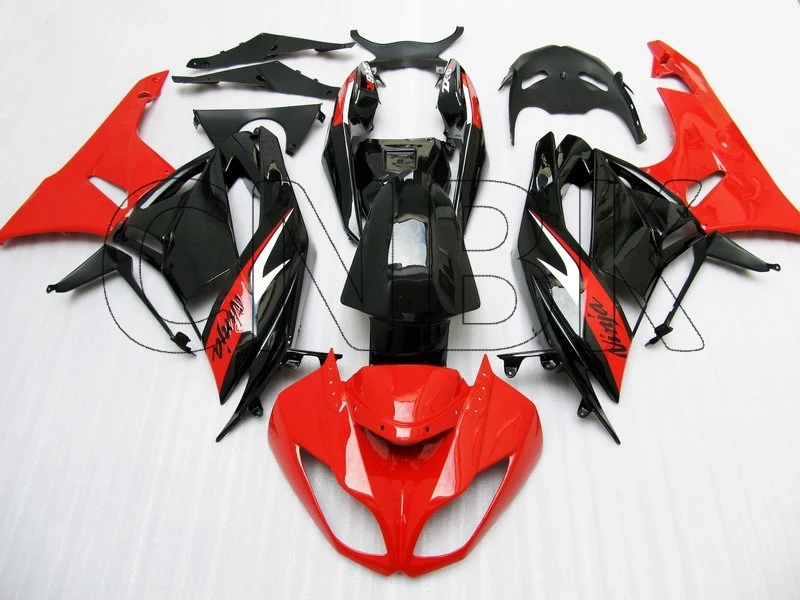 Обтекатели для мотоциклов Ninja Zx 6r 09 10 Zx6r 2010 черные красные 636 2009 2012|Полные
