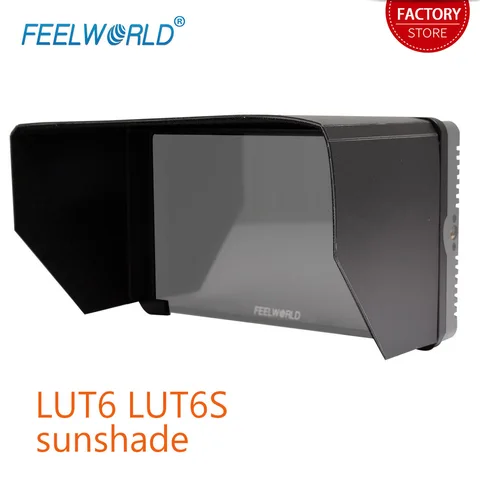 FEELWORLD LUT6 LUT6S Sunshade Portable Light Weight Flexible Installation for 6 Inch 4K HDMI Input Camera DSLR Field Monitor