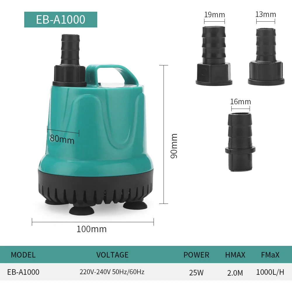 Погружной водяной насос 220-240 в бесшумная помпа для фонтана с фильтрованной водой