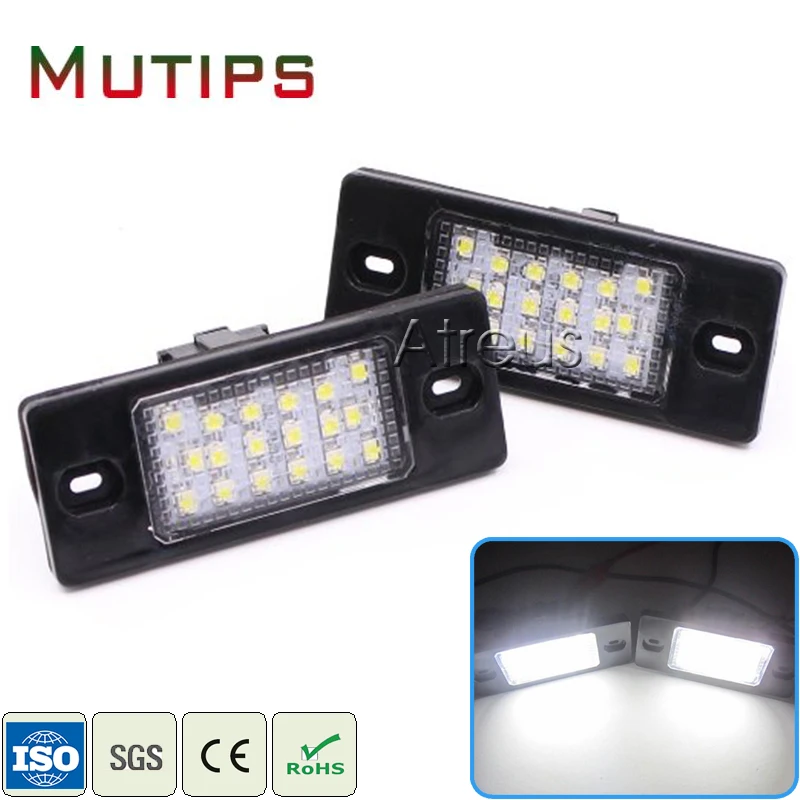 Mutips Автомобильный светодиодный Подсветка регистрационного номера для Porsche Cayenne VW