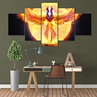 5 шт., настенный постер DotA 2 Fire Phoenix, с принтом
