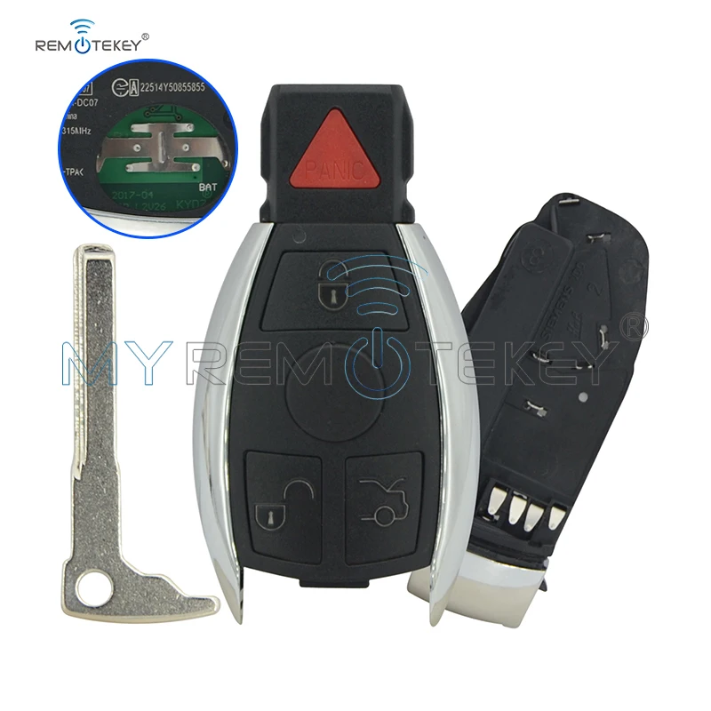 Смарт-ключ Remtekey YZDC11 IYZDC07 IYDC10 3B + паника 315 МГц 434 BGA для Mercedes benz E350 C350 ML350 SLK350 GLK350 2009-2011