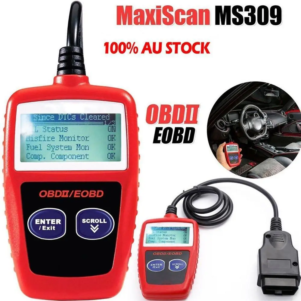 OBD2 сканер Код считыватель автомобиля MS309 Авто диагностический инструмент OBD 2