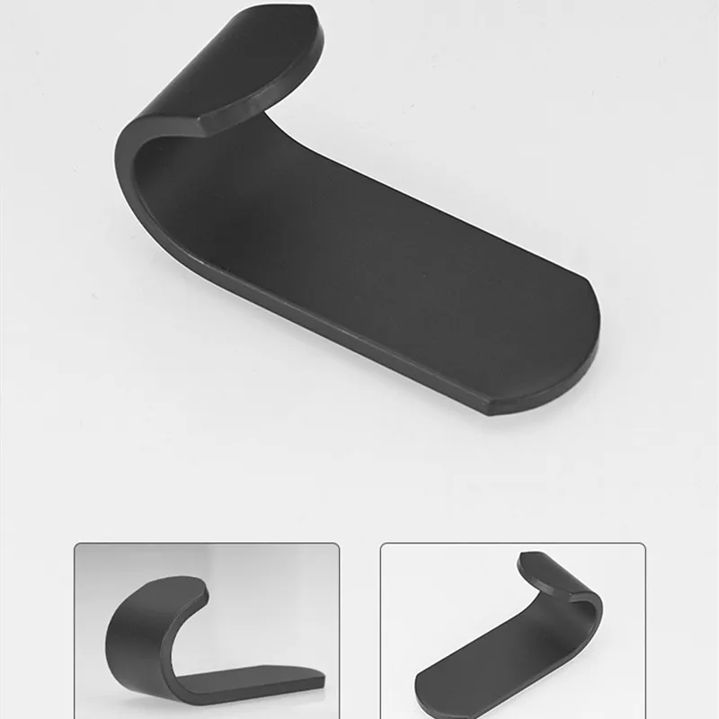 Декоративный крючок в скандинавском стиле черного/белого цвета из алюминия без