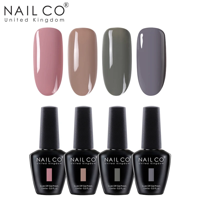 ZH09 NAILCO 4 шт./компл. Гель-лак УФ светодиодный лак для ногтей горячая краска Гель-лак для ногтей набор все для маникюра Полупостоянный лак Vernis - Цвет: ZH09