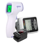 Инфракрасный термометр, прибор для измерения артериального давления, сфигмоманометр, тонометр, Пульсоксиметр на кончик пальца, SpO2, монитор насыщения кислородом