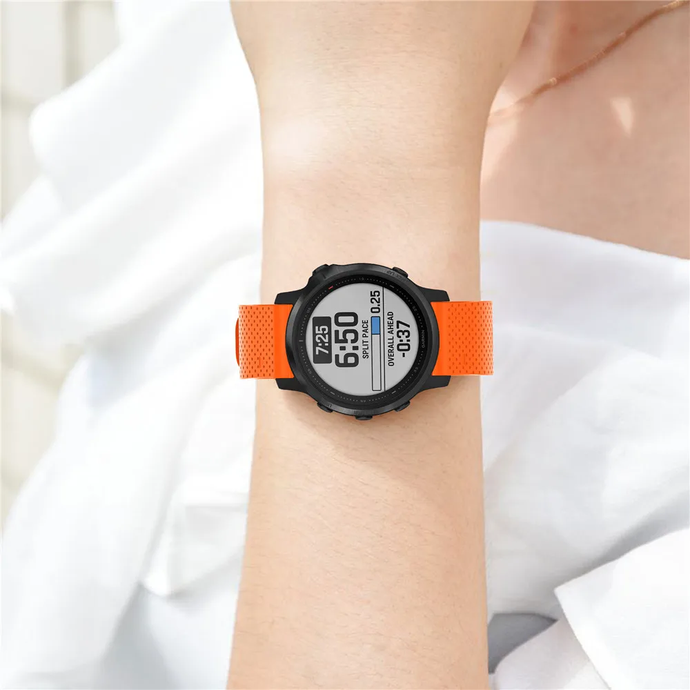 20 мм ремешок для часов Garmin Fenix 6S часы с быстрым выпуском легко подходят силиконовый ремешок на запястье ремни для Garmin Fenix 5s Plus ремень