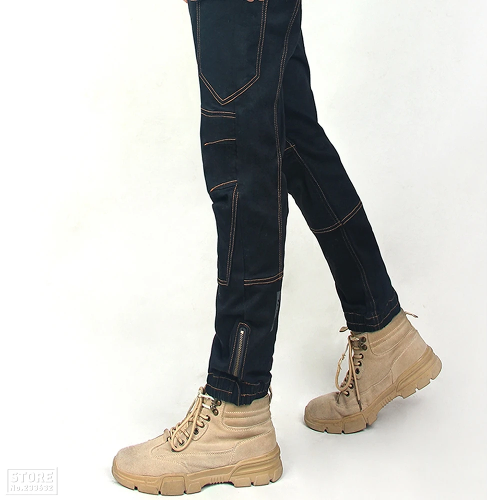 

Motorcycle Pants Protective Gear Reflective Motocross Jeans Pants With Removable Protector Guards Breathable Riding Pants