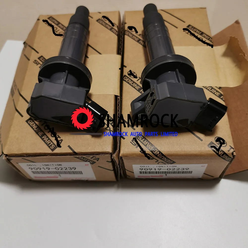 Оригинальные прямые катушки зажигания OEM 90919-02239/90919-02262/UF-247/C1249 для 1999-2008 Ttoyota Celica Corolla Matrix Celica MR2