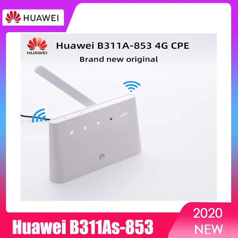 

Оригинальный сетевой маршрутизатор Huawei B311 B311AS-853 150 Мбит/с, 4G LTE, CEP, Wi-Fi, с антенной 4G