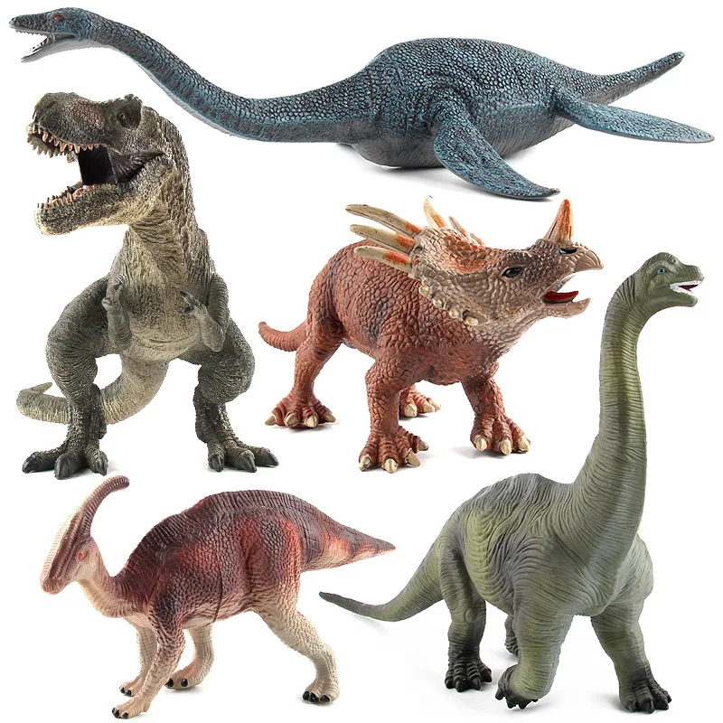 Jurassic Wild Life Dinosaur Simulated Dinos Model Super Tyrannosaurus Rex World Park Spinosaurus Figures Plesiosaur Toys Set | Игрушки и