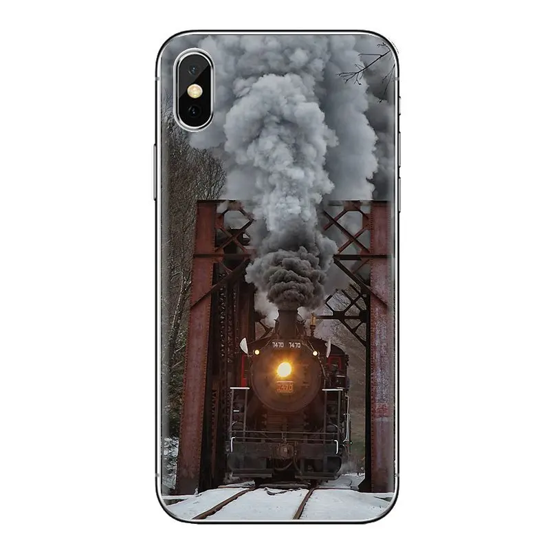 For Sony Xperia Z Z1 Z2 Z3 Z5 compact M2 M4 M5 C4 E3 T3 XA Huawei Mate 7 8 Y3II Phone Shell Cover Steam Trains Galore old trains |