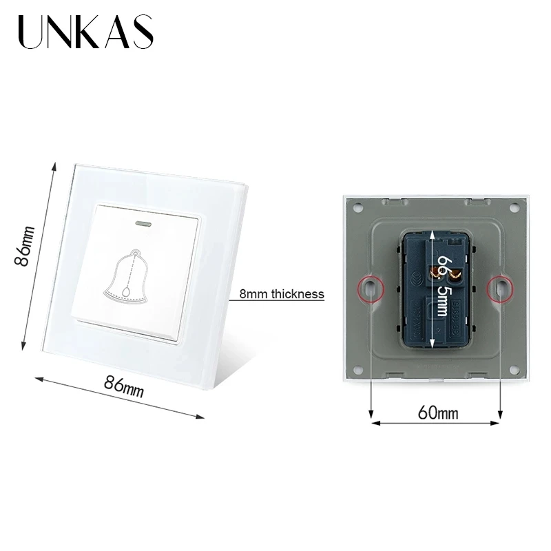 Настенный светильник ель света UNKAS B8 рыцарский черный белый золотой кнопочный