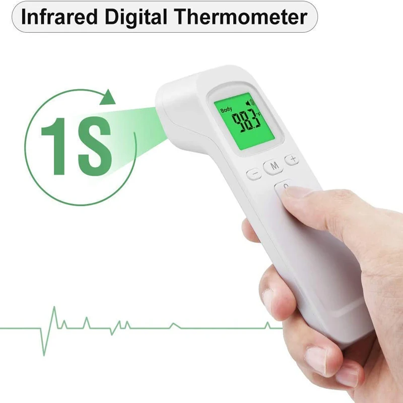 

Portable Mini Blood Oxygen Saturation Test Oximeter, Non-contact Infrared Ear Heat Ear Thermometer For Children