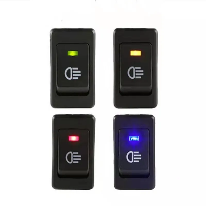 KCD4 Rocker Switch ON-OFF 2 Position 4 Pins LED 12V 35A automobile refitting fog lamp switch with light Rocker switch