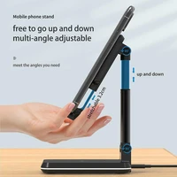 2 in 1 wireless charger stand retractable portable phone bracket 10w qi charging dock holder fku66