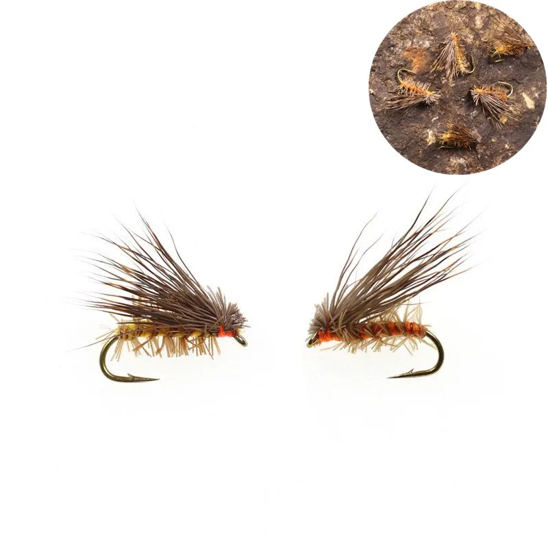 1/5/10 шт искусственная приманка насекомое волосы оленя Летающая рыболовные