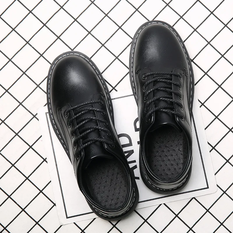 

2021 new spring autumn Men's casual leather shoes Small business leather shoes with low tops Shoes comfortable and breathable