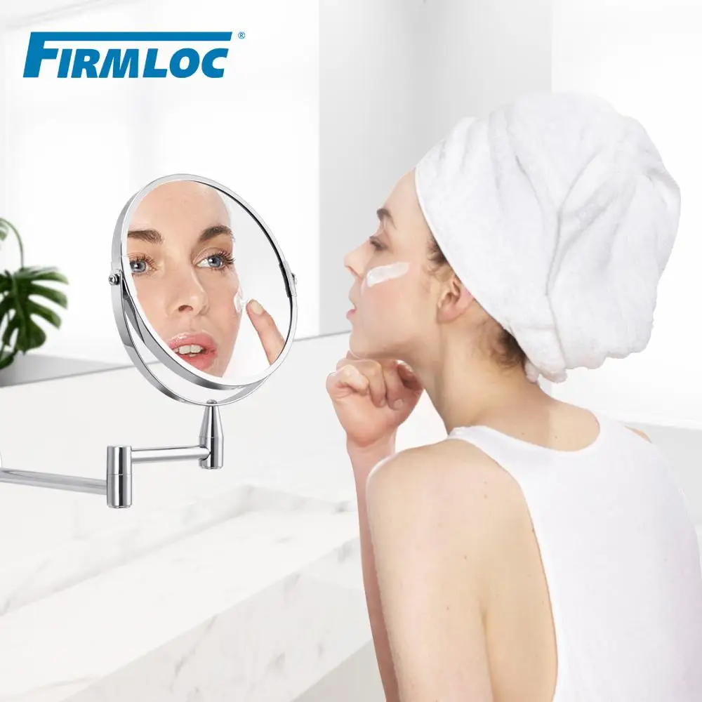 Зеркало для макияжа Firmloc 17 см 1X/5X увеличительное зеркало ванной комнаты настенное