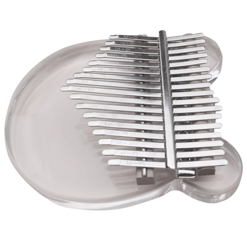 

Kalimba Acrylic 17 Key Transparent Thumb Piano With Tuner Hammer Gig Kalimba Case Manual