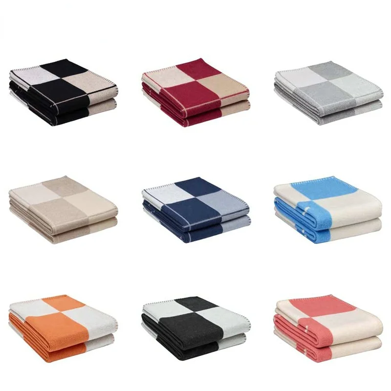 

Super Soft Plaid Cashmere Blanket,Luxury Plush Shawl Scarf, Winter Warm Decorative Throw Blanket, For Bed Couch Sofa - 130x170cm