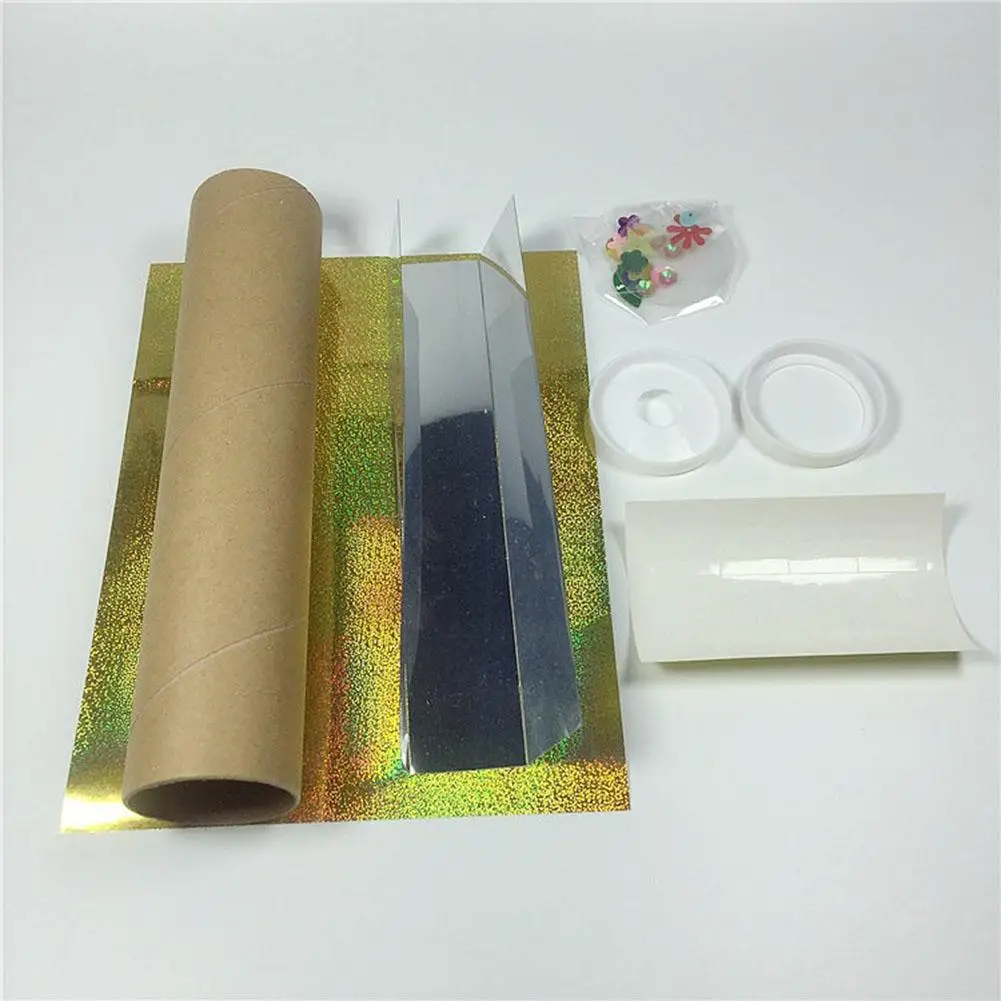 Привлекательный DIY вращающейся калейдоскоп Наборы Рюкзак Для садика Детские