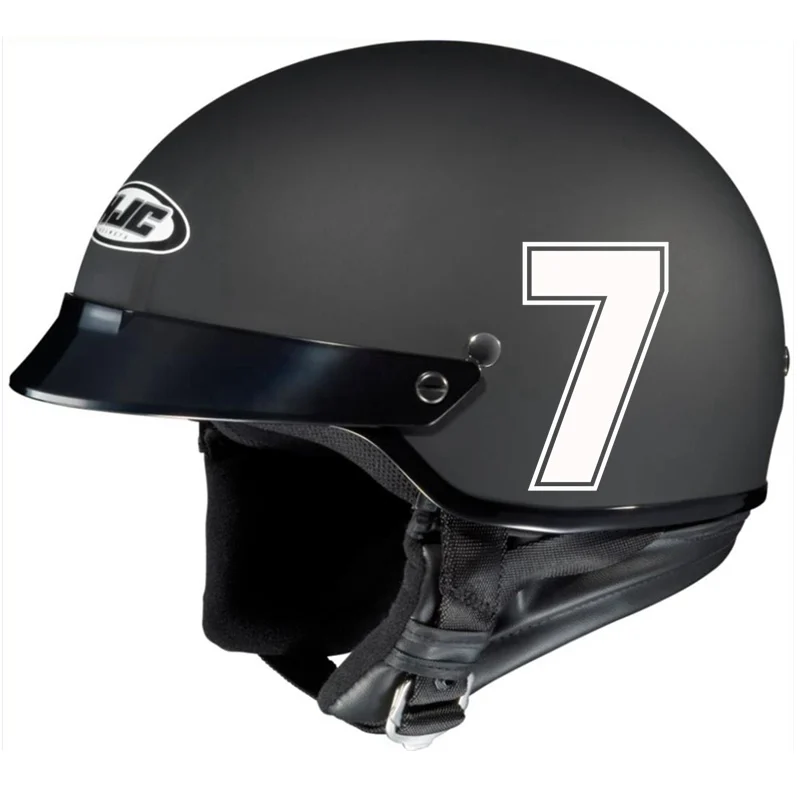 

14cm Racing Number 7 Helmet Decals Car Sticker Funny Vinyl Decals Motorcycle Accessories Stickers