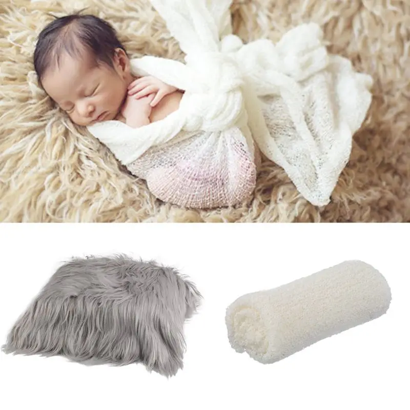 Покрывало для фото длинный ворс фотосъемки лохматый ковер реквизит с