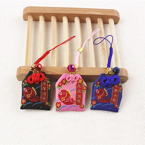 1 шт. Omamori традиционные подвески для поздравительных сумок саше в виде рыбы |