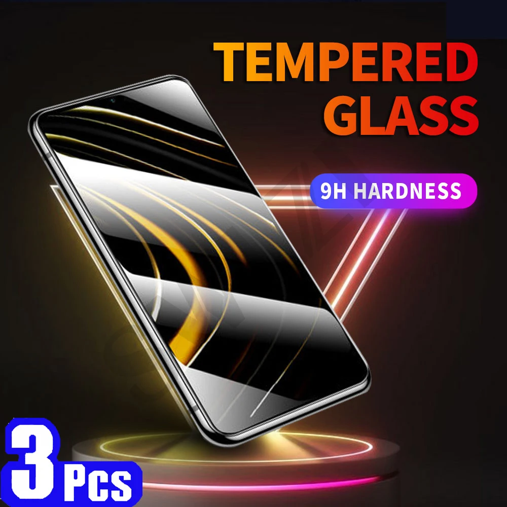 Защитная пленка для Xiaomi POCO M2 M3 X3 pro pocophone F1 F2 pro F3 GT X2 C3, 3/5 шт., закаленное стекло для защиты экрана телефона