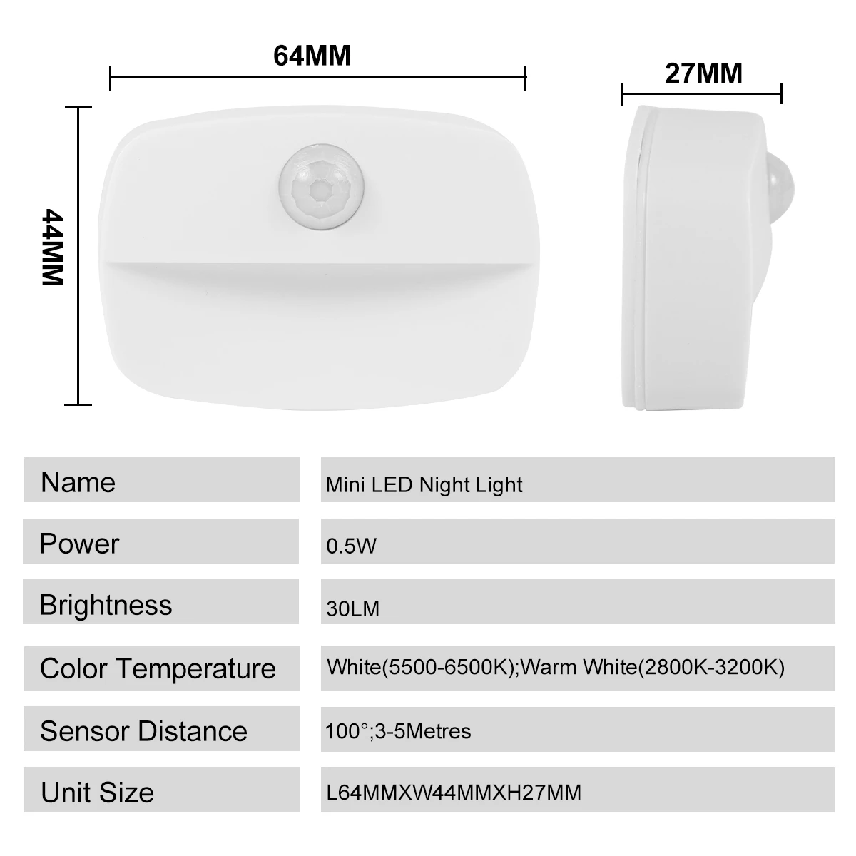 

LED Night Lights Smart PIR Motion Sensor Wireless Night Lamps Bedroom Decor Light Detector Wall Decorative Lamp Cupboard Kitchen