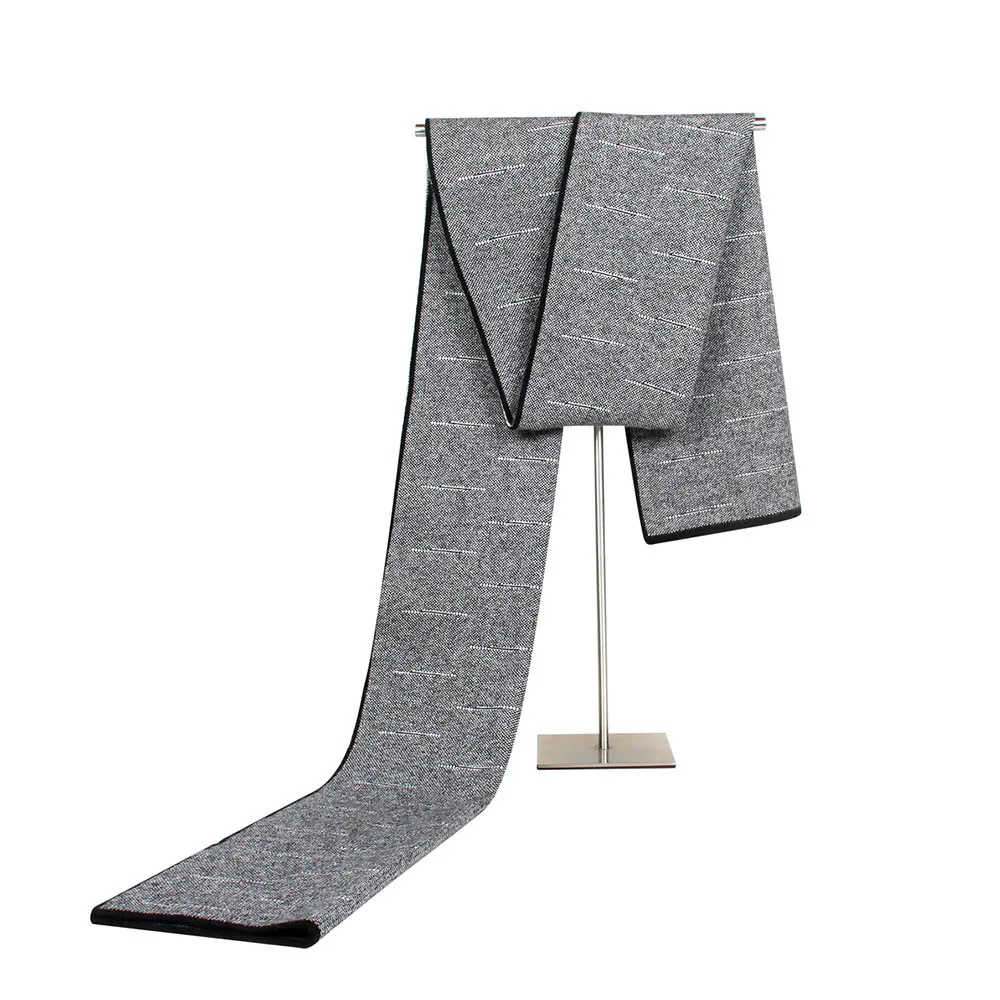 Black Men Scarf FS британский стиль, женские туфли-лодочки кашемировый шарф из пашмины шарф Для мужчин зимние теплые мягкие шалей Bufandas шарфы для женщин высокое качество шейный платок - Цвет: Black Men Scarf