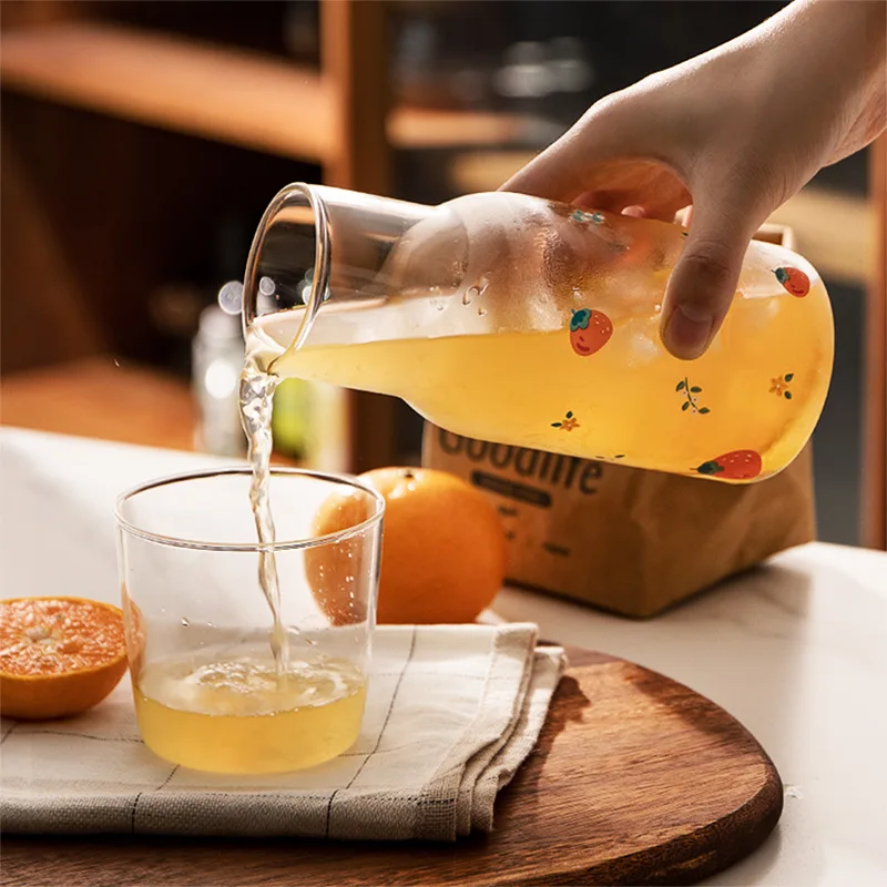 Термостойкий стеклянный стакан для молока 275 + 500 мл из двух частей | Дом и сад