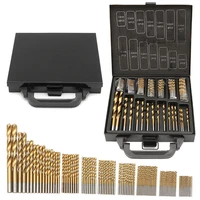 99pcs titanium hss drill bits coated 1 5mm 10mm stainless steel hss high speed drill bit set for electrical drill tools ht706