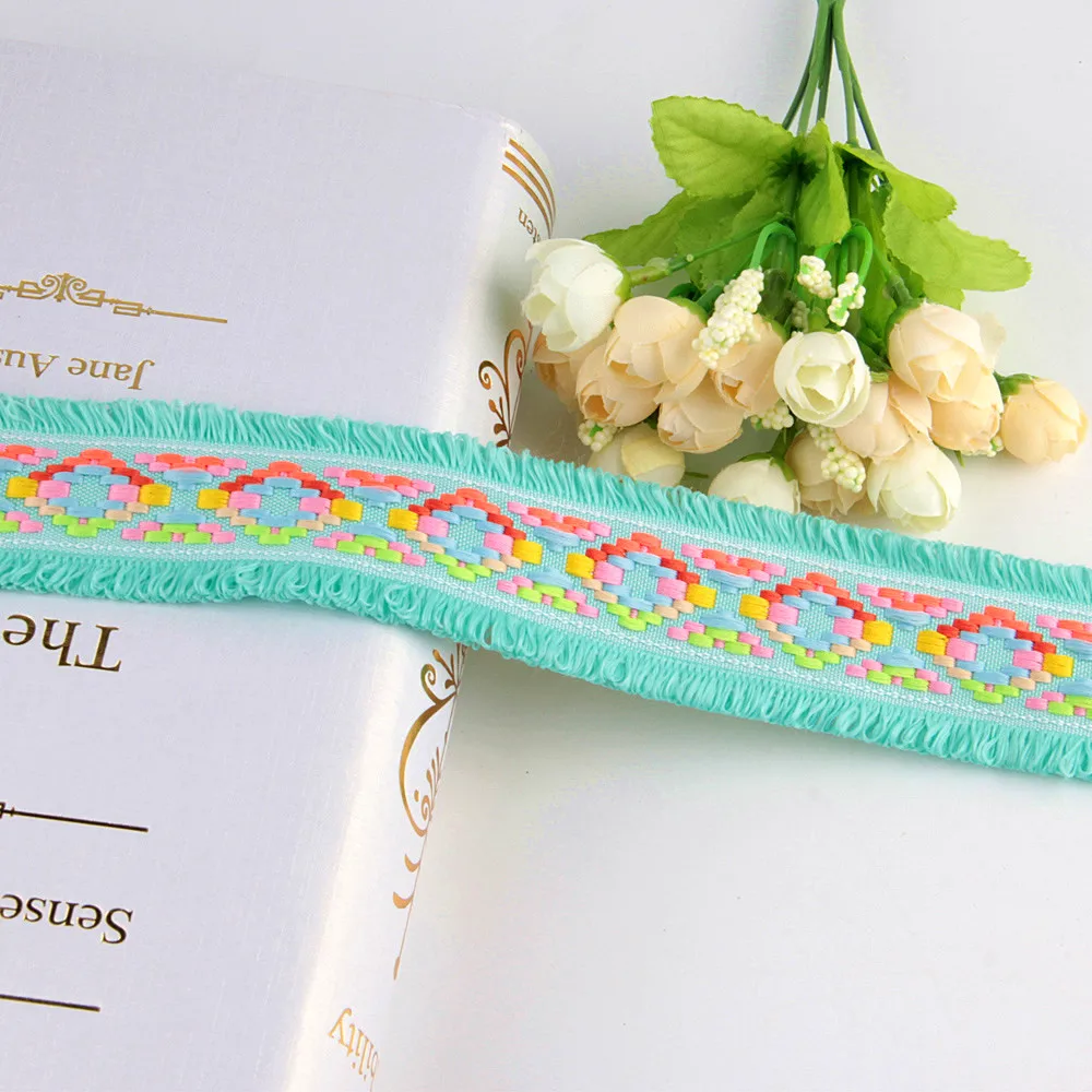 Хлопковая кружевная лента с кисточками аксессуары для шитья 4 5 см бейка бахромой